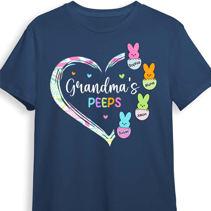 Personalized Gift for Grandma's Peeps Heart Bunny Shirt - Hoodie - Sweatshirt 23870 1