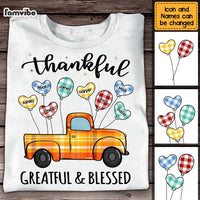 Personalized Gift Thankful Greatful Blessed Grandma Shirt - Hoodie - Sweatshirt 23871 thumb 1