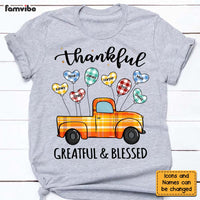Personalized Gift Thankful Greatful Blessed Grandma Shirt - Hoodie - Sweatshirt 23871 thumb 1