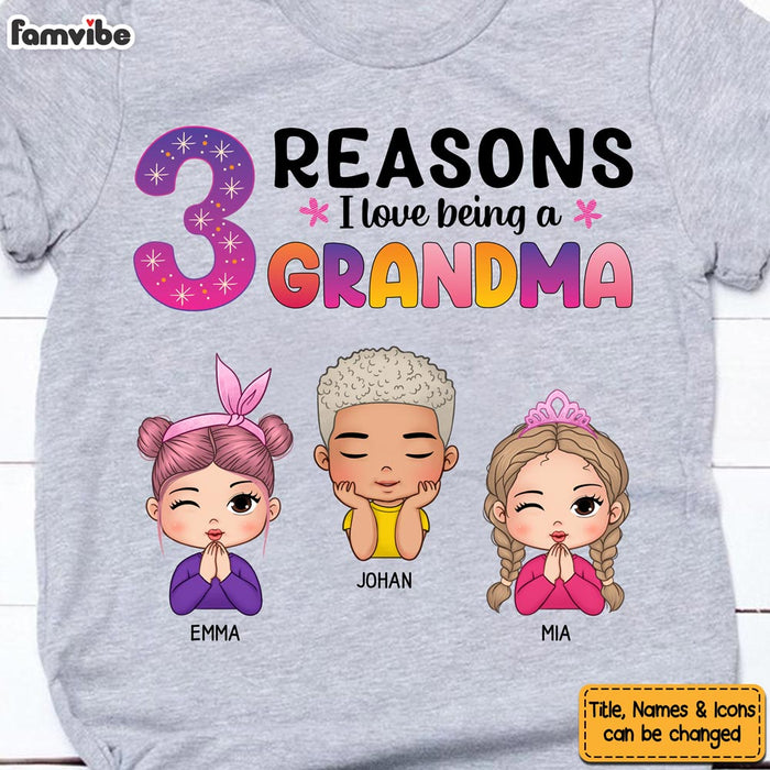 Personalized Reasons I Love Being Grandma Shirt - Hoodie - Sweatshirt 23872 1