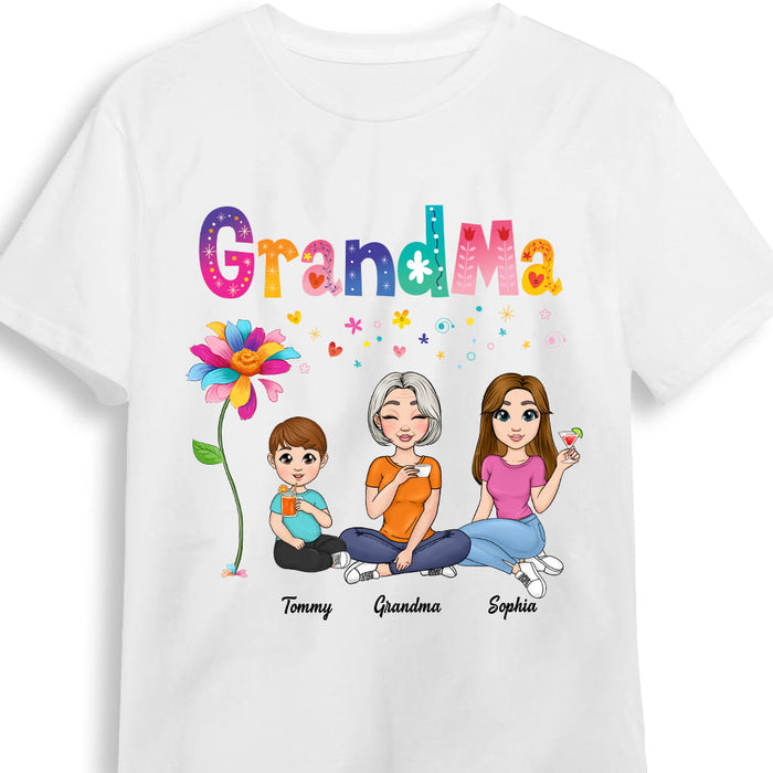 Personalized Gift for Grandma With Grandkids Shirt - Hoodie - Sweatshirt 23878 1