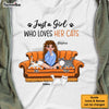Personalized Just A Girl Who Loves Her Cats Shirt - Hoodie - Sweatshirt 23883 1