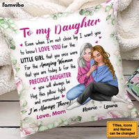 Personalized To My Daughter I'm Always There Pillow 23884 thumb 1