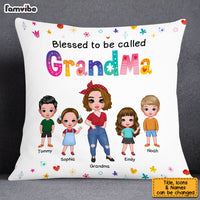 Personalized Blessed To Be Called Grandma Pillow 23888 thumb 1