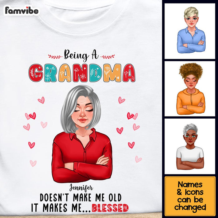 Personalized Being A Grandma Shirt - Hoodie - Sweatshirt 23889 1