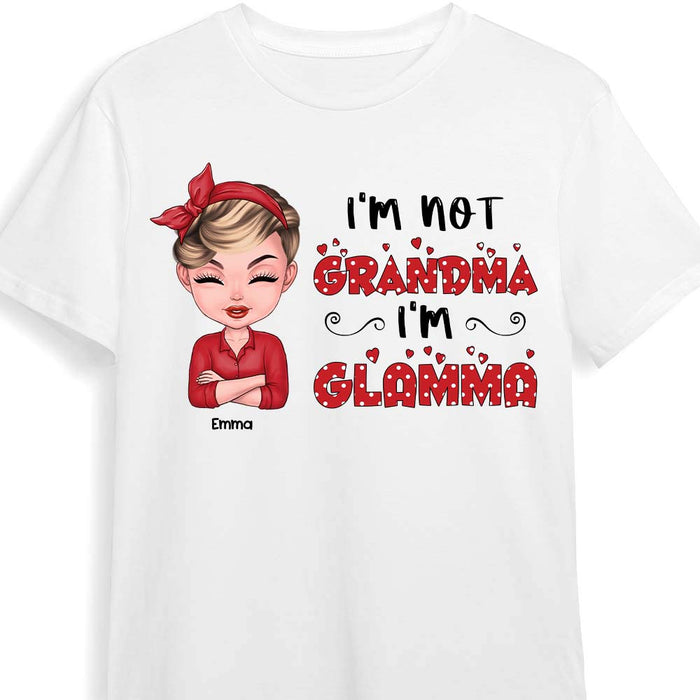 Personalized Gift I'm Not Grandma I'm Glamma Polka Dot Shirt - Hoodie - Sweatshirt 23894 1