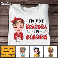 Personalized Gift I'm Not Grandma I'm Glamma Polka Dot Shirt - Hoodie - Sweatshirt 23894 thumb 1