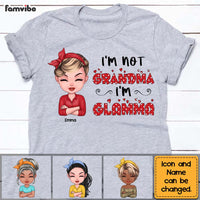 Personalized Gift I'm Not Grandma I'm Glamma Polka Dot Shirt - Hoodie - Sweatshirt 23894 thumb 1