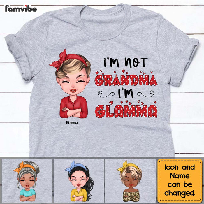Personalized Gift I'm Not Grandma I'm Glamma Polka Dot Shirt - Hoodie - Sweatshirt 23894 1