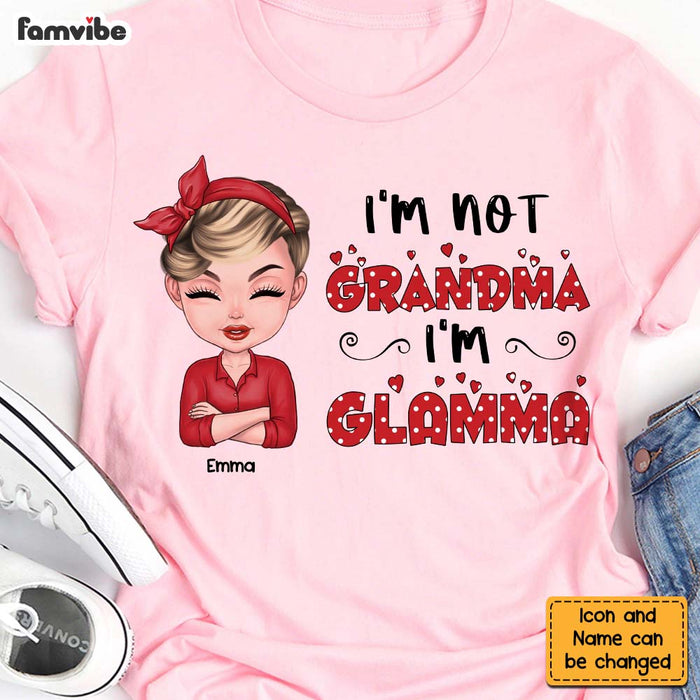 Personalized Gift I'm Not Grandma I'm Glamma Polka Dot Shirt - Hoodie - Sweatshirt 23894 1