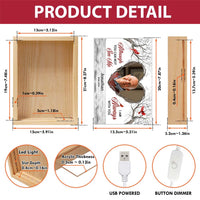 Personalized Memorial Gift Although You Can Not See Me Picture Frame Light Box 31679 thumb 1