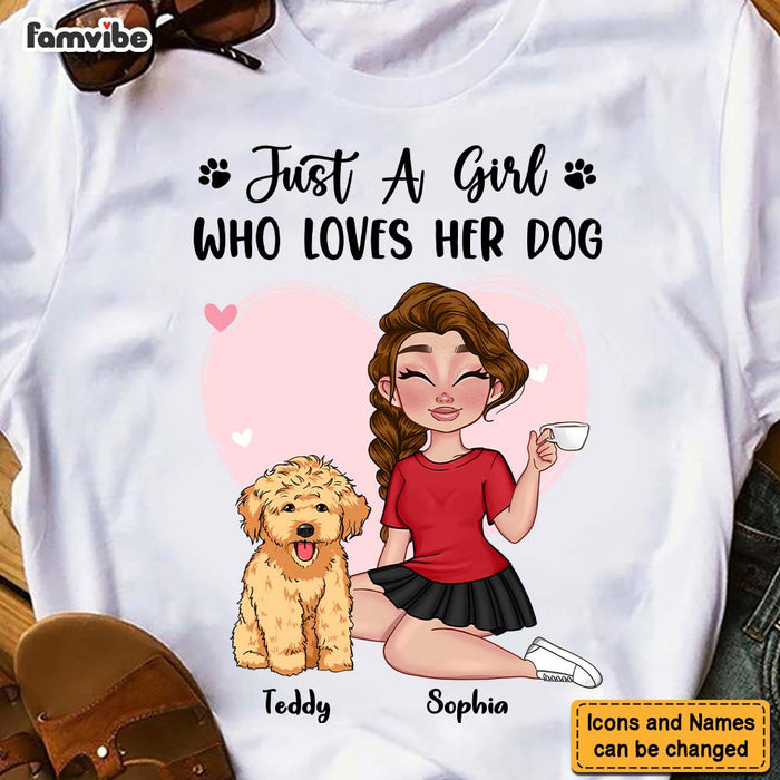 Personalized Just A Girl Who Loves Her Dogs Shirt - Hoodie - Sweatshirt 23900 1