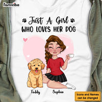 Personalized Just A Girl Who Loves Her Dogs Shirt - Hoodie - Sweatshirt 23900 thumb 1