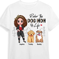 Personalized Gift for Rockin‘ The Dog Mom Life Leopard Shirt - Hoodie - Sweatshirt 23901 thumb 1