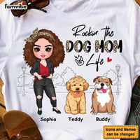 Personalized Gift for Rockin‘ The Dog Mom Life Leopard Shirt - Hoodie - Sweatshirt 23901 thumb 1