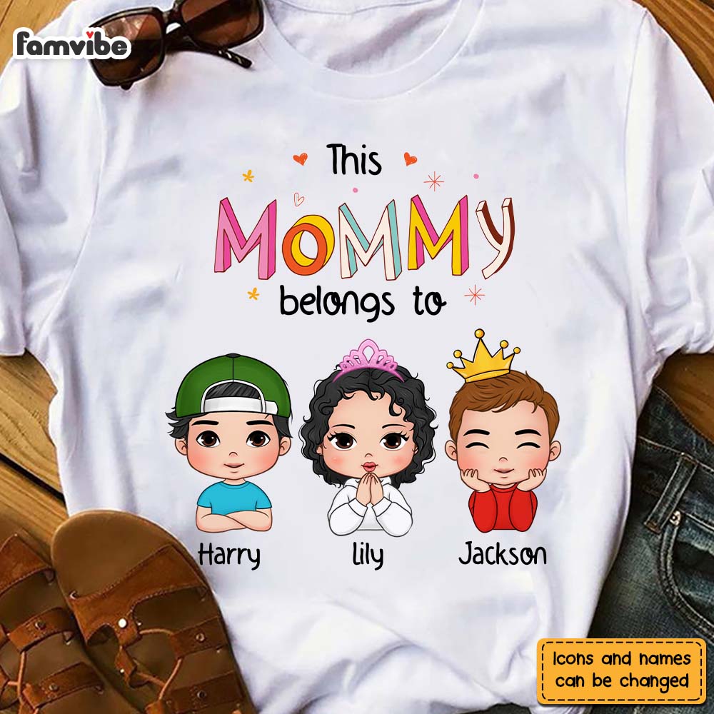 Personalized This Mommy Belongs To Shirt 23904 Primary Mockup