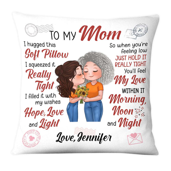 Personalized To My Mom From Daughter Hug This Pillow 23906 1