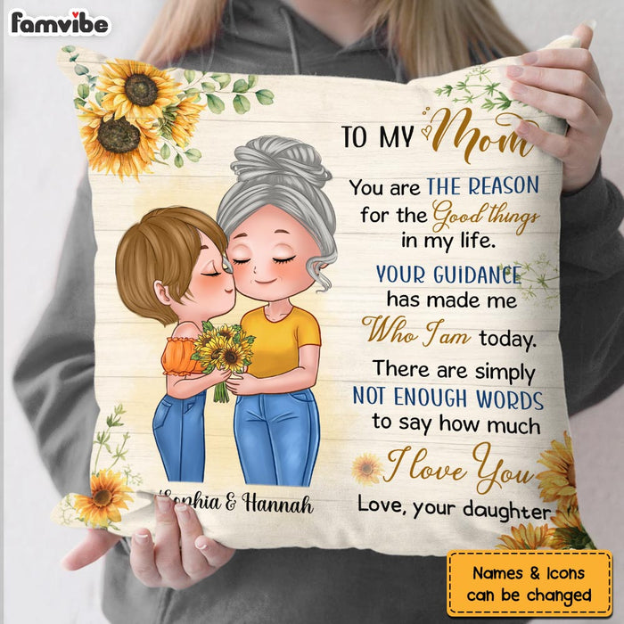 Personalized To My Mom The Reason For The Good Things Pillow 23907 1