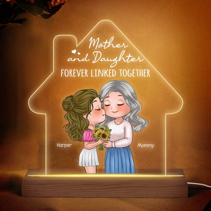 Personalized Gift For Mom And Daughter Plaque LED Lamp Night Light 23908 1