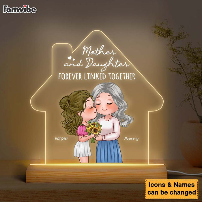 Personalized Gift For Mom And Daughter Plaque LED Lamp Night Light 23908 1