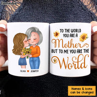 Personalized Gift For Mom You Are The World Mug 23909 thumb 1