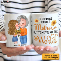 Personalized Gift For Mom You Are The World Mug 23909 thumb 1