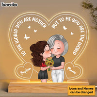Personalized Gift For Mom You Are The World Plaque LED Lamp Night Light 23910 thumb 1