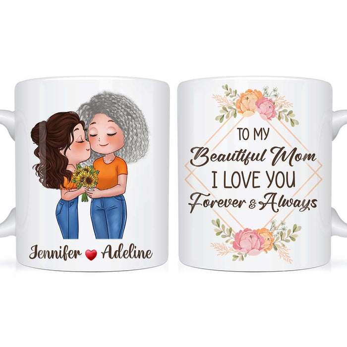 Personalized To My Beautiful Mom I Love You Forever & Always Mug 23913 1