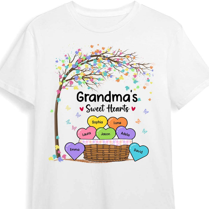 Personalized Gift For Grandma Sweet Hearts Shirt - Hoodie - Sweatshirt 23914 1