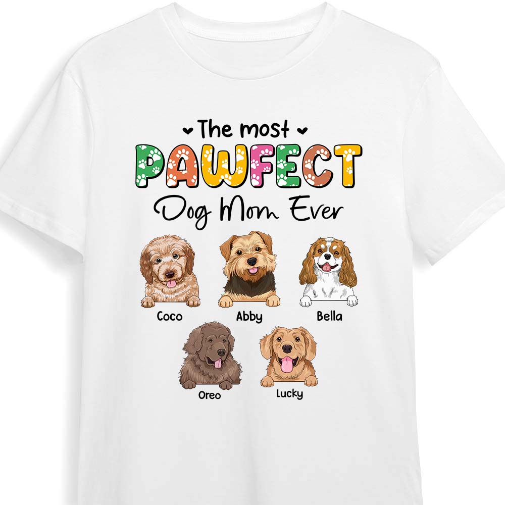 Personalized Pawfect Dog Mom Shirt 23915 Primary Mockup