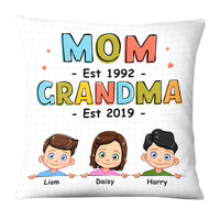 Personalized First Mom Now Grandma Pillow 23925 thumb 1