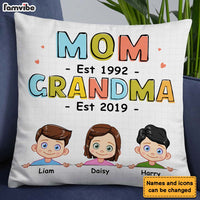 Personalized First Mom Now Grandma Pillow 23925 thumb 1