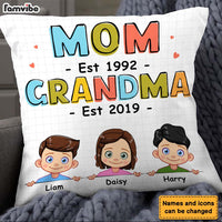 Personalized First Mom Now Grandma Pillow 23925 thumb 1