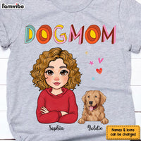 Personalized Dog Mom Colorful Pattern Shirt - Hoodie - Sweatshirt 23931 thumb 1