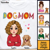 Personalized Dog Mom Colorful Pattern Shirt - Hoodie - Sweatshirt 23931 thumb 1