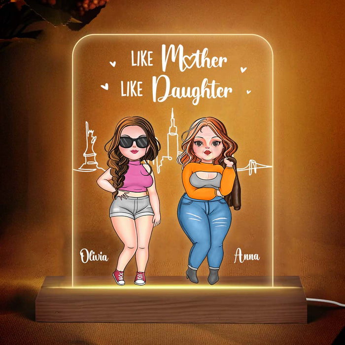Personalized Gift Like Mother Like Daughter Plaque LED Lamp Night Light 23933 1