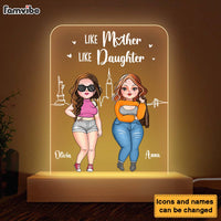Personalized Gift Like Mother Like Daughter Plaque LED Lamp Night Light 23933 thumb 1