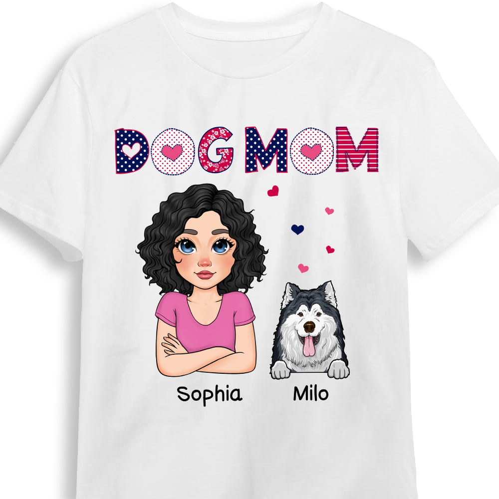 Personalized Gift for Dog Mom Shirt 23934 Primary Mockup