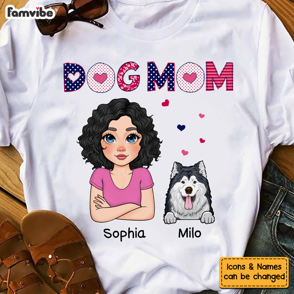 Personalized Gift for Dog Mom Shirt 23934 Primary Mockup