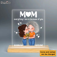 Personalized Everything I Am Is Because Of You Plaque LED Lamp Night Light 23935 thumb 1