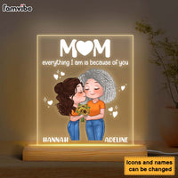 Personalized Everything I Am Is Because Of You Plaque LED Lamp Night Light 23935 thumb 1