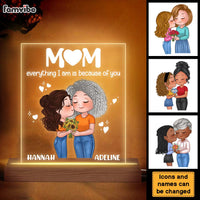 Personalized Everything I Am Is Because Of You Plaque LED Lamp Night Light 23935 thumb 1