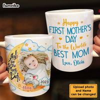 Personalized First Mother's Day Elephant Photo Mug 23936 thumb 1