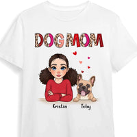 Personalized Dog Mom Half Leopard Shirt - Hoodie - Sweatshirt 23938 thumb 1