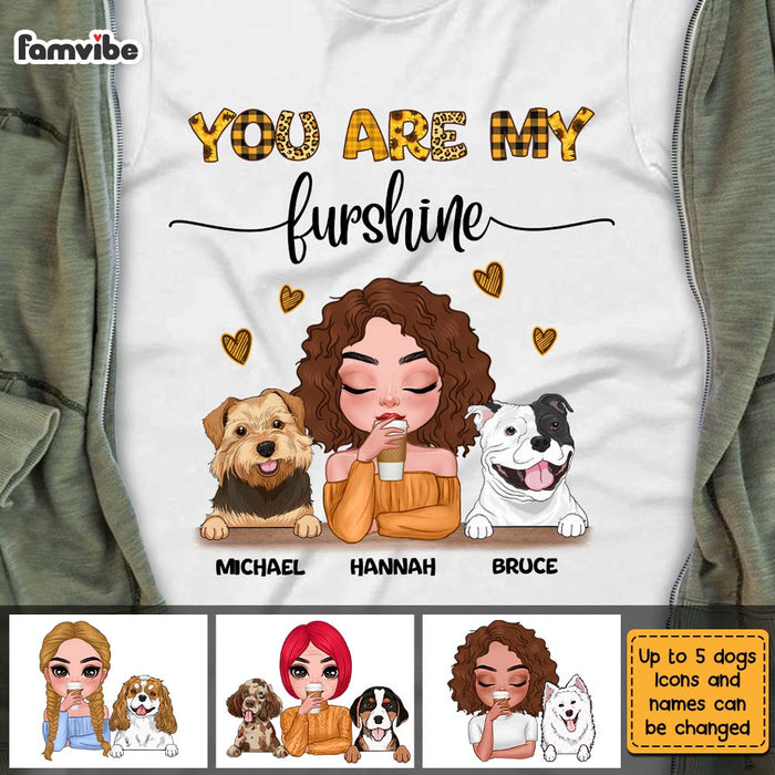 Personalized Dog Mom Furshine Shirt - Hoodie - Sweatshirt 23939 1
