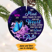 Personalized My Mind Still Rose Memorial Ornament OB263 30O60 thumb 1