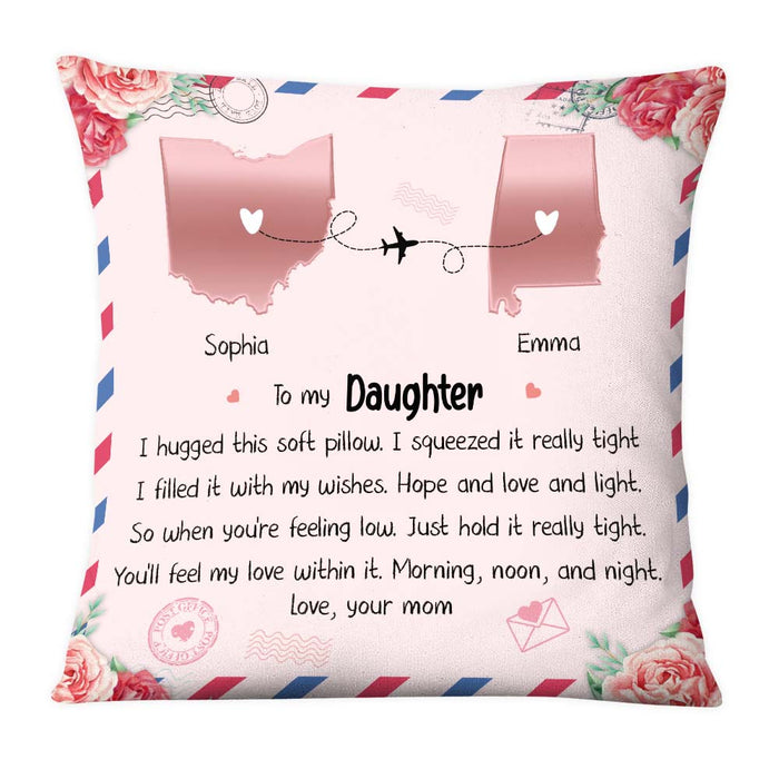 Personalized Gift For Mom Daughter Hug This Pillow 23942 1
