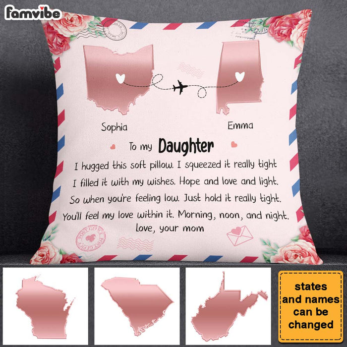 Personalized Gift For Mom Daughter Hug This Pillow 23942 1