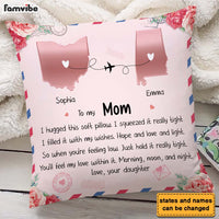 Personalized Gift For Mom Daughter Hug This Pillow 23942 thumb 1
