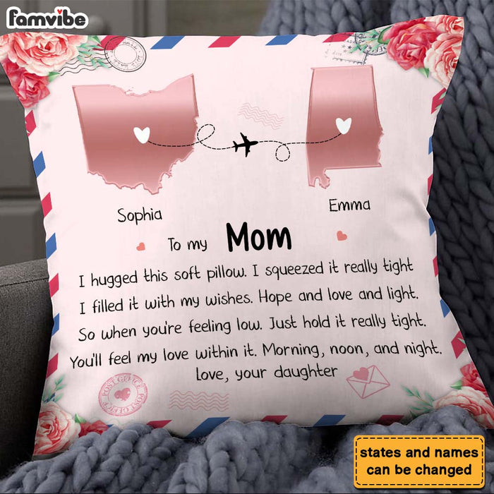 Personalized Gift For Mom Daughter Hug This Pillow 23942 1
